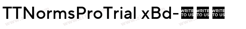 TTNormsProTrial xBd字体转换